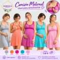 MARIANA K MATERNAL CAMISON A RAYAS IDEAL PARA AMAMANTAR C/BOTON T1/4